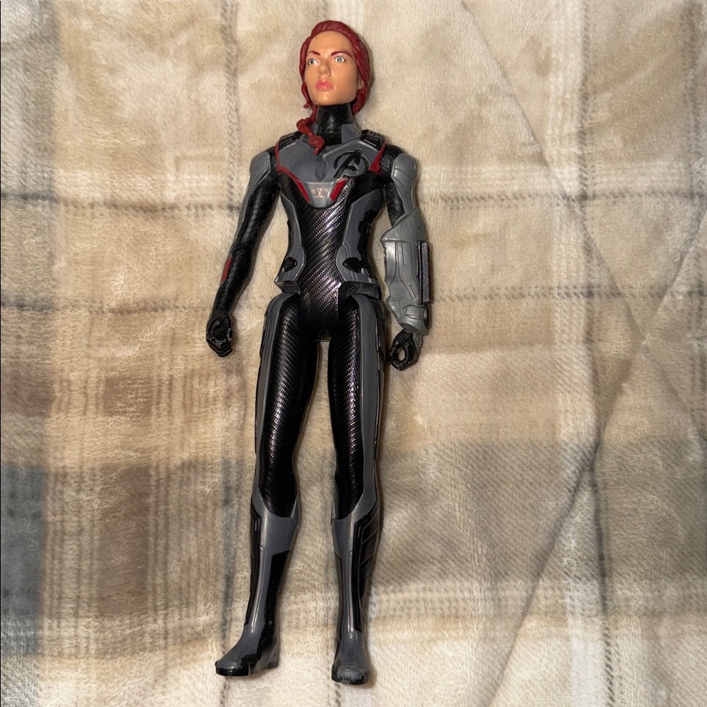 Black and Silver Action Figure BLACK WIDOW  11 1/2”